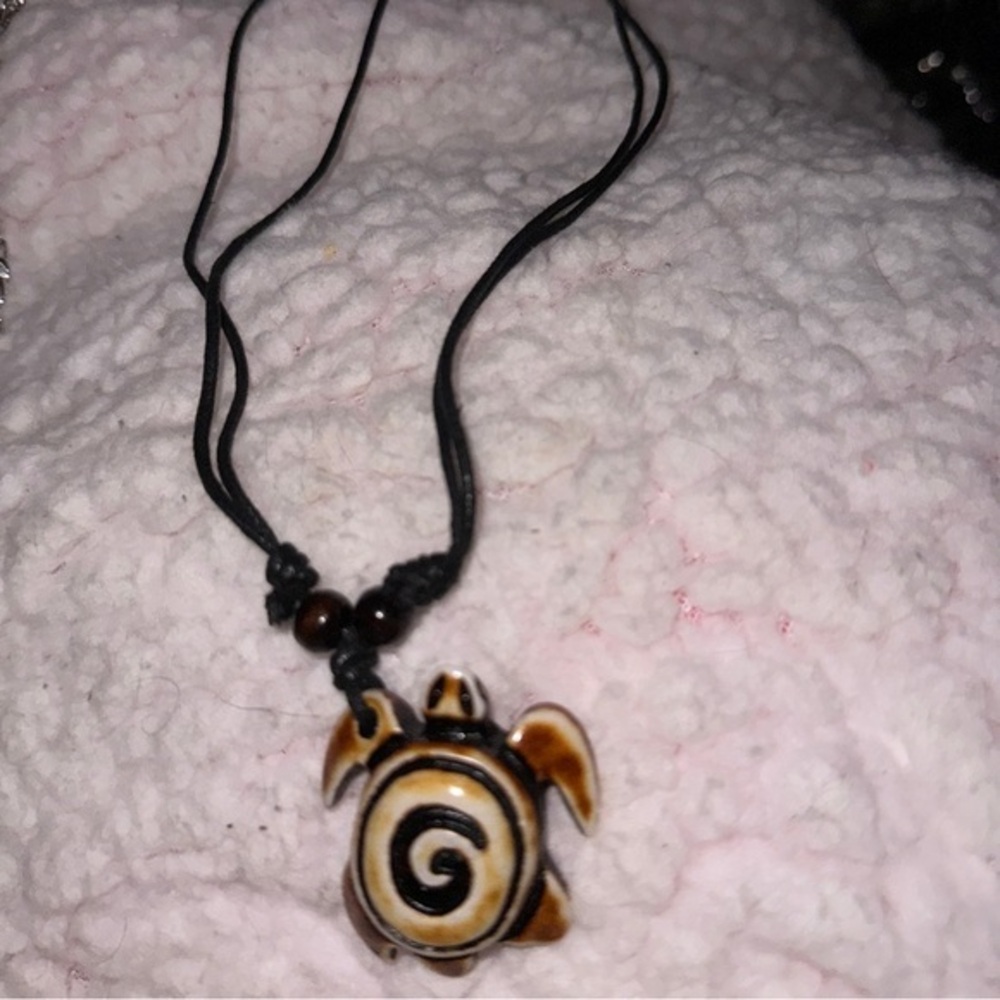 Bohemian Turtle Pendant Necklace